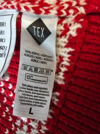 Jersey Navideño TEX Talla L Renos Copos