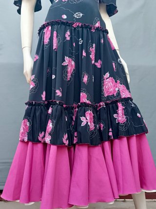 Traje de Flamenca Artesanal Estilo Bata Rociera.