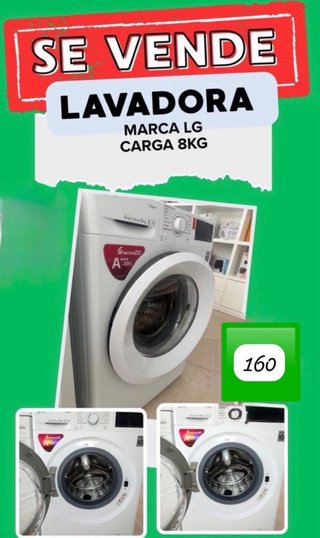Lavadora LG Carga 8kg