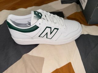 Zapatillas New Balance BB480 Hombre Blancas Verdes