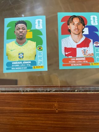 Cromos Vinicius y Modric Mundial 2026