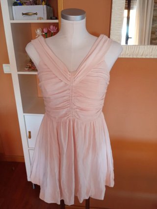 Vestido rosa bonito talla 38