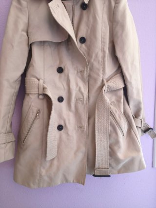 Gabardina Zara Beige Talla L