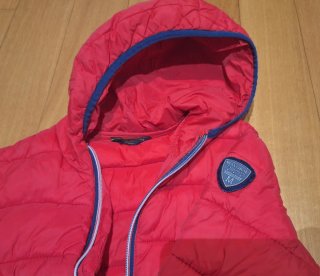 Casaco de inverno para rapaz vermelho