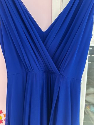 Vestido de fiesta azul largo