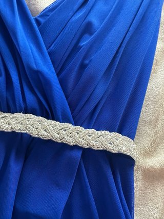 Vestido de fiesta azul largo