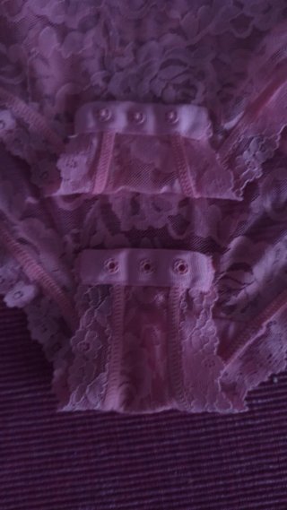 Body de encaje Énfasis rosa talla S