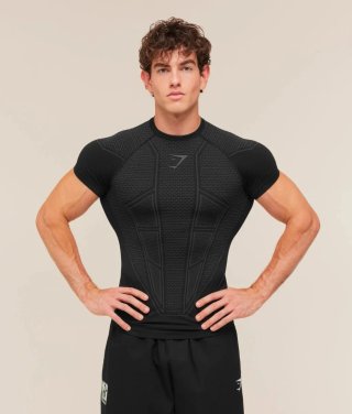 Camiseta Gymshark Onyx Negra Hombre