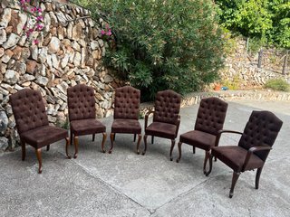 6 Sillas de Comedor Marrones