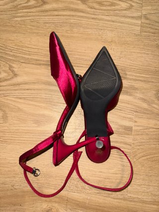 Zapatos de tacón rosa/rojo