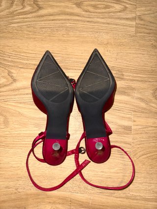 Zapatos de tacón rosa/rojo