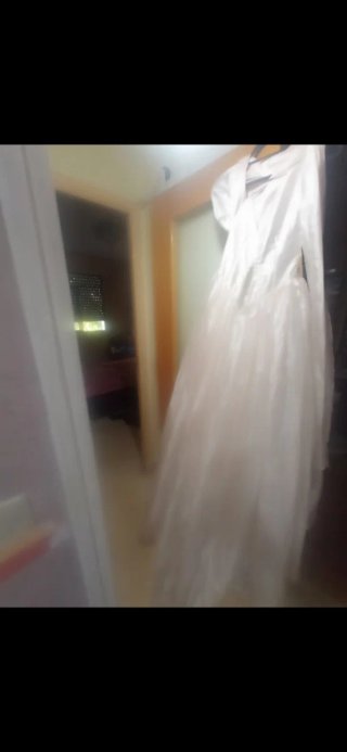 Vestido de Novia Seda Salvaje Vintage Talla 36