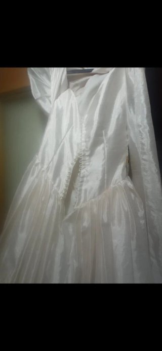 Vestido de Novia Seda Salvaje Vintage Talla 36