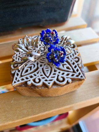 Broche floral de Plata