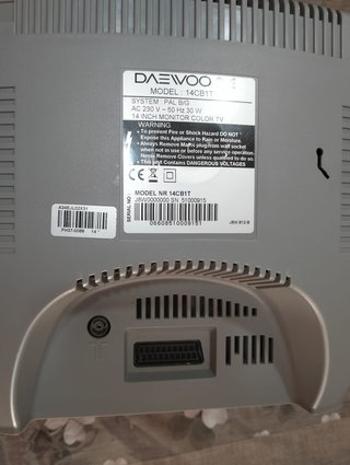 TV CRT Daewoo 14 pollici 2 ingressi