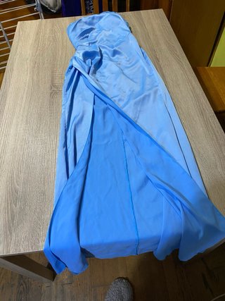 Vestido largo azul para fiesta