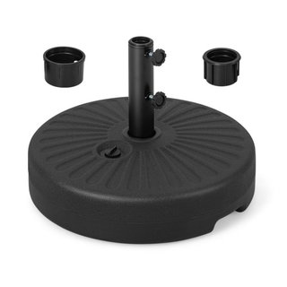Base redonda para sombrilla recargable con arena y