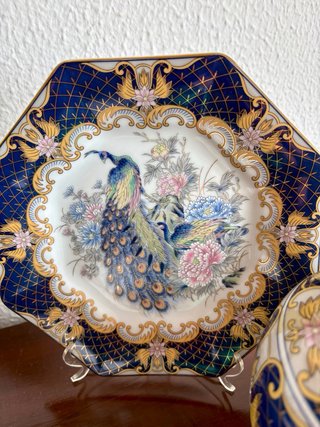 Plato, tibor, marco, caja porcelana japonesa IMARI