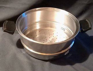 Colapaste e per il vapore Acciaio Inox cm.24