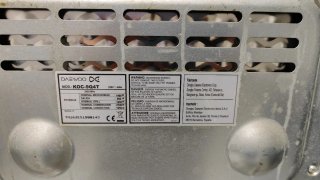 Microondas Daewoo plateado KOC-9Q4T