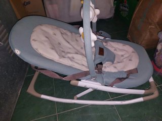 Hamaca Jane beige y verde