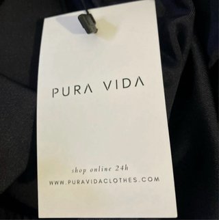 Vestido Pura Vida de fiesta azul con abertura