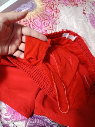Pantalones cortos rojos hombre Talla M