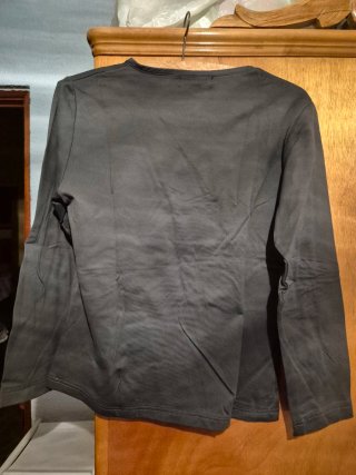 Camiseta manga larga DE VINILO gris XL