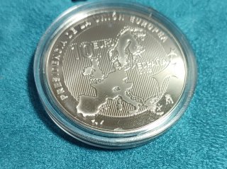 Moneda 10 Euros Plata 2002 Presidencia UE