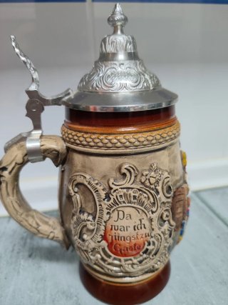 Jarra cerveza alemana decorada