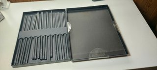 10 Pares Palillos Negros Reutilizables