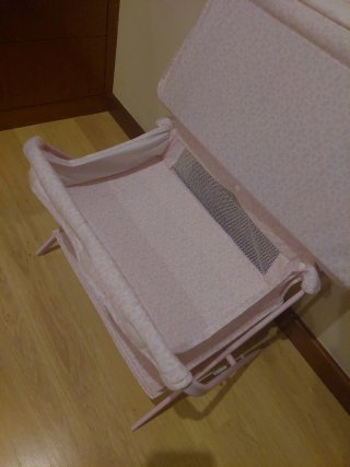 Cuna cambiador para muñecas rosa