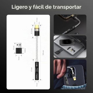 CCZ CM01 Hi-Res Adaptador USB-C PCM 384KHz
