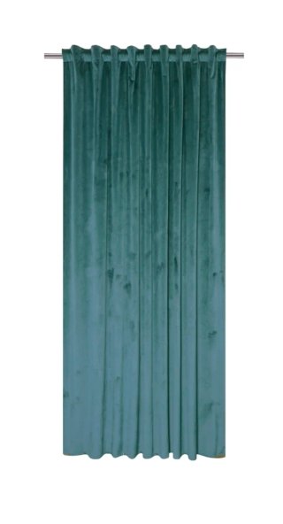2 Cortinas Terciopelo Verde aguamarina