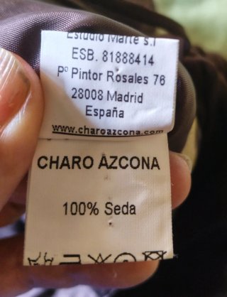 Top Seda Charo Azcona Talla 40 tirantes Único Gang