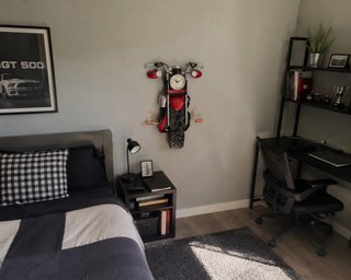 Reloj Pared Moto Metal Decorativo