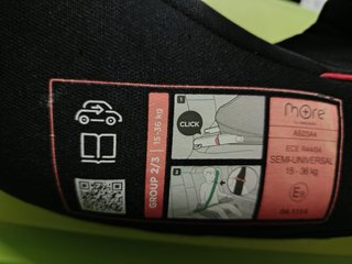 Alzador coche niño Base -Fix con sistema isofix