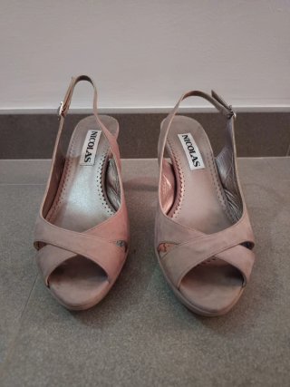 Zapatos tacón Nicolas malva talla 37
