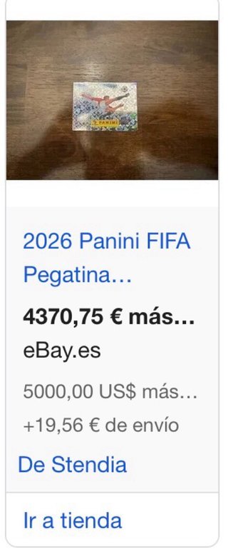 Cromo Panini Mundial 2026 Nº 00