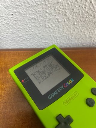 Game Boy Color Kiwi con manuale e 32 giochi