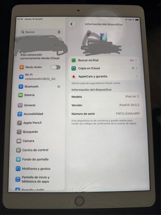 iPad Air 3ª Gen con Cargador
