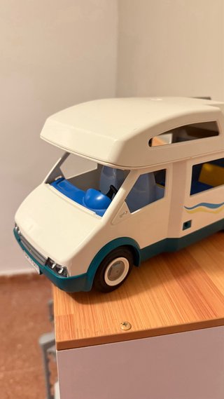 Lote Playmobil + Coche, Caravana y Pizzería