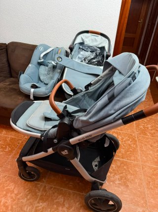 Carrito de bebé 3 piezas