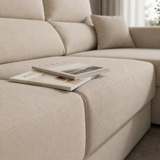 Sofá Chaiselongue Oscar Beige