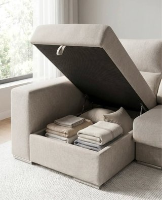 Sofá Chaiselongue Oscar Beige