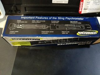 Sling psychrometer Bacharach(higrómetro de volteo)