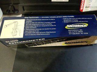 Sling psychrometer Bacharach(higrómetro de volteo)