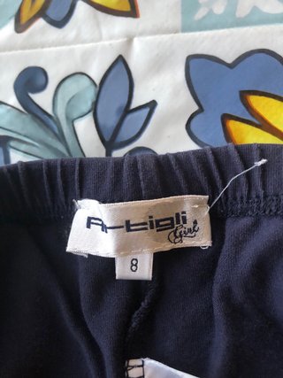 Leggings bambina blu