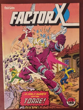 Lote 4 Cómics Factor X Nº 1, 2, 4, 14 Marvel/Forum