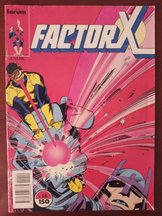 Lote 4 Cómics Factor X Nº 1, 2, 4, 14 Marvel/Forum